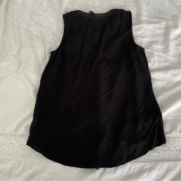 Theory MEDIUM 100% silk V neck tank career office capsule wardrobe - Picture 5 of 6